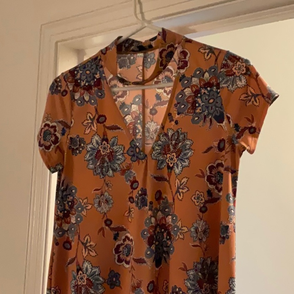 Floral Short Sleeve Dress